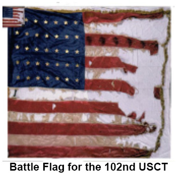 Battle Flag for the 102nd USCT